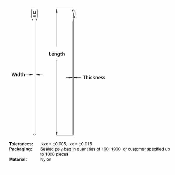 DTi-Ti: Low Profile Cable Tie