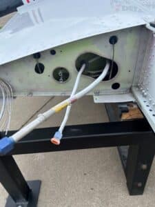 damage to grommets on a wing 1