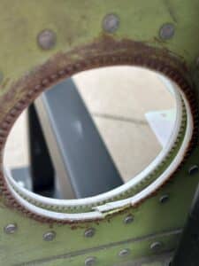 damage to grommets on a wing 2
