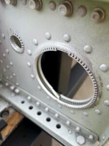 damage to grommets on a wing 3